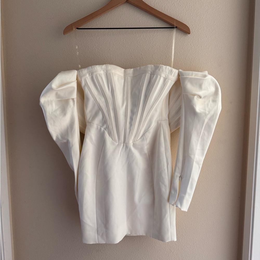 House of CB Arista Dress in Ivory White